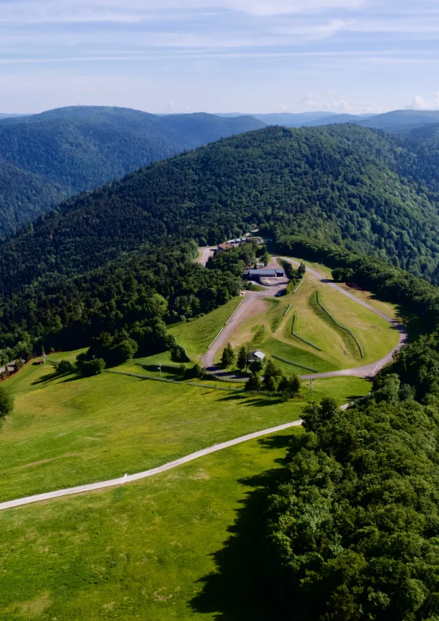 Vue aérienne de La Planche des Belles Filles - Vosges du Sud