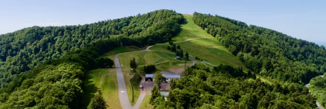 Vue aérienne de La Planche des Belles Filles - Vosges du Sud