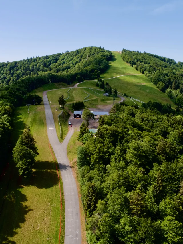 Vue aérienne de La Planche des Belles Filles - Vosges du Sud