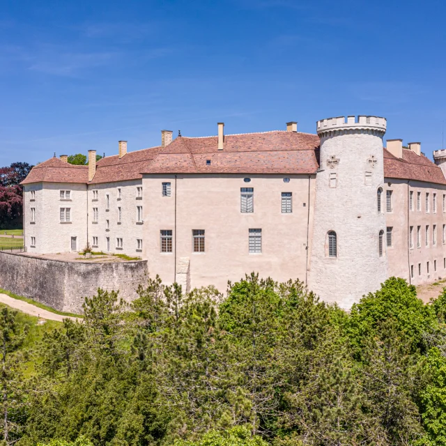 Vue sur une façade du château de Ray-sur-Saône - Vesoul-Val de Saône