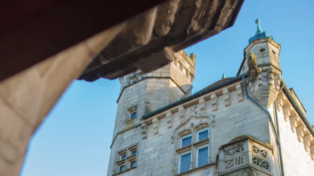 La tour des Echevins, musée et élément patrimonial remarquable de la ville thermale de Luxeuil-les-Bains - Vosges du Sud