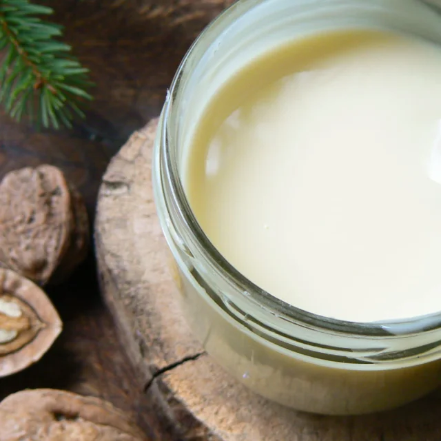 Un pot de cancoillotte avec une cuillère en bois prêt à être déguster