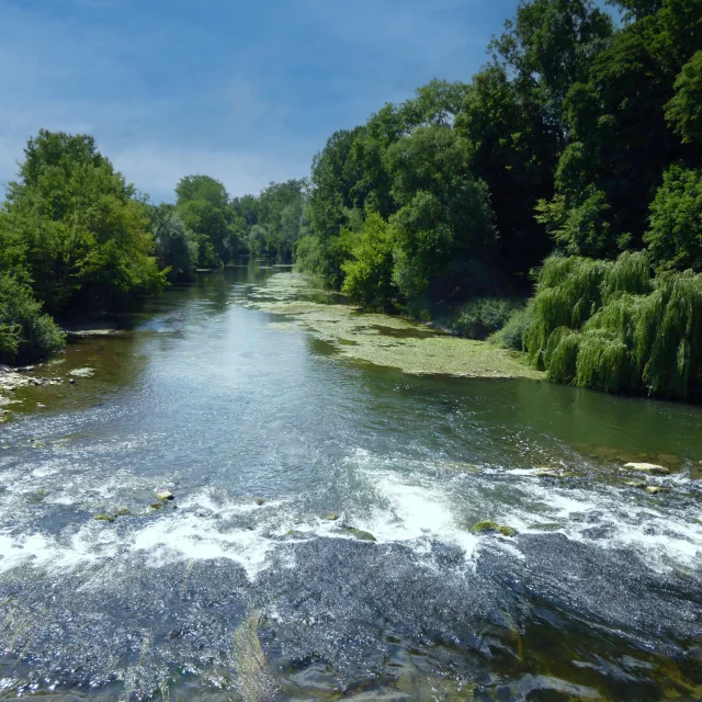 L'Ognon dans une vallée verdoyante - Vallée de l'Ognon