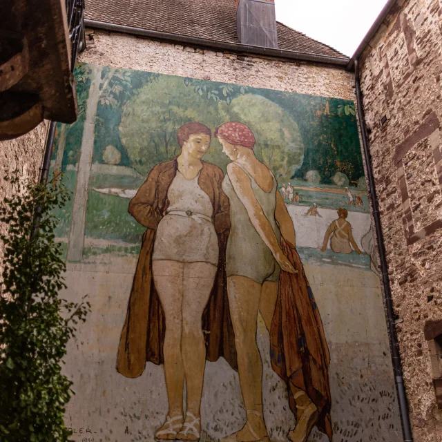 Fresque de l'espace muséal Jules Adler - Luxeuil-les-Bains - Vosges du Sud