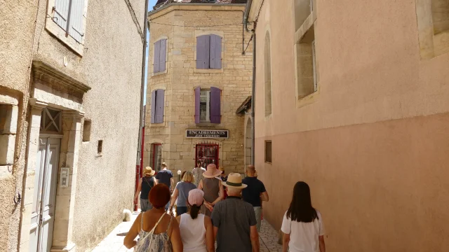 Un groupe participe à une visite du patrimoine animée par une guide conférencière - Vesoul - Val de Saône