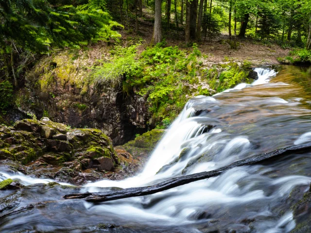 Cascade à proximité de la Chèvrerie des bois pâturés - Servance - Vosges du Sud