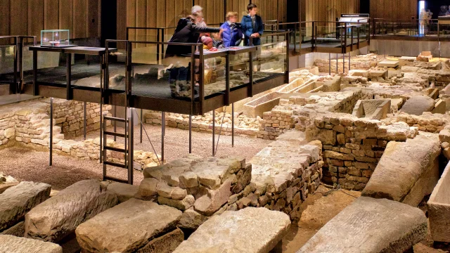 Intérieur du musée de l'Ecclésia - Luxeuil-les-Bains - Vosges du Sud