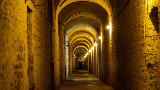 Couloir intérieur du Fort du Mont Vaudois - proche d'Héricourt - Ceinture fortifiée - Vosges du Sud