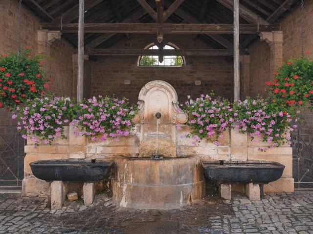 Lavoir Mircine de Jussey - Le lavoir est fleuri - Vesoul - Val de Saône