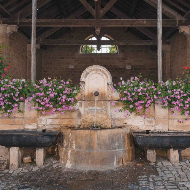 Lavoir Mircine de Jussey - Le lavoir est fleuri - Vesoul - Val de Saône