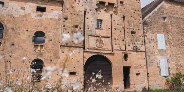 Vue sur l'entrée principale du Château de Bougey - Vesoul - Val de Saône