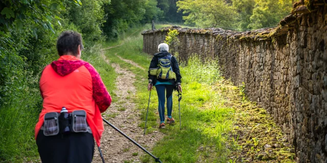 Des randonneurs partent de la Cité de Caractère de Chariez pour rejoindre le Camp de César - Vesoul-Val de Saône