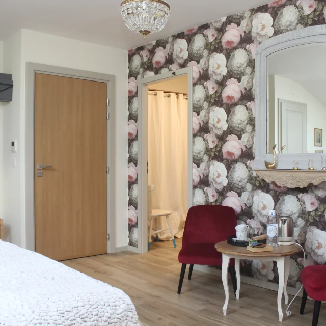 Vue intérieure d'une chambre d'hôtes en Haute-Saône