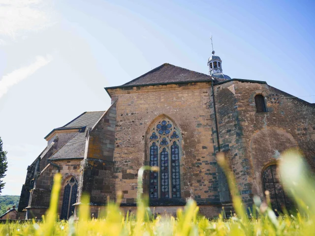 Église abbatiale de Faverney , vue sur les vitraux - Vesoul - Val de Saône